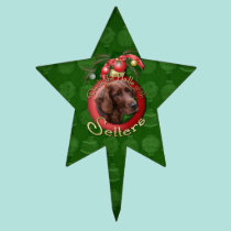 Christmas - Deck the Halls - Setters cake picks