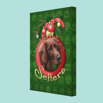 Christmas - Deck the Halls - Setters canvas prints