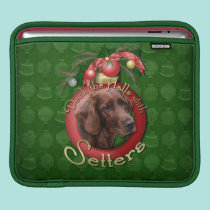Christmas - Deck the Halls - Setters ipad sleeves