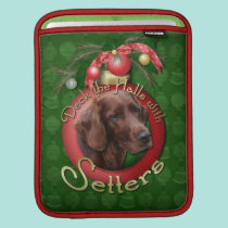 Christmas - Deck the Halls - Setters ipad sleeves