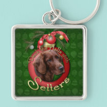 Christmas - Deck the Halls - Setters keychains