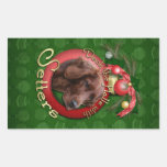 Christmas - Deck the Halls - Setters Rectangular Sticker