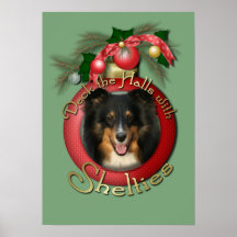 Christmas - Deck the Halls - Sheltie - Chani Print