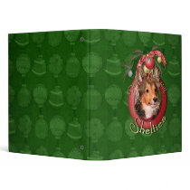 Christmas - Deck the Halls - Shelties - Cooper Vinyl Binders