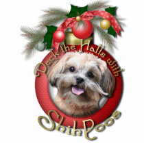 Christmas - Deck the Halls - ShihPoos - Maggie Acrylic Cut Outs