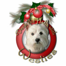 Christmas - Deck the Halls - Westies Cut Out