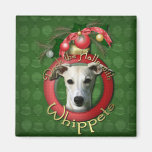 Christmas - Deck the Halls - Whippets Magnets