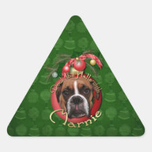 Christmas - Deck the Halls with Marnie Triangle Sticker