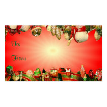 Christmas Deco Gift Tag business cards by elenaind Christmas Deco Gift Tag business cards