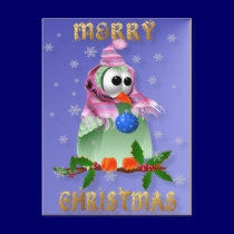 Christmas Decoration Bird  Postcard postcards