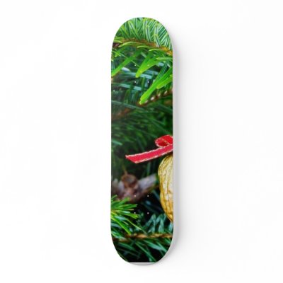 Christmas Decoration On The Tree Custom Skate Board by lifesphere