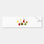 Christmas decorations illustration bumper stickers