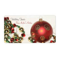 Christmas Decorations Kitchen Treat Baking Label