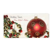 Christmas Decorations Kitchen Treat Baking Label