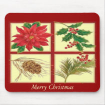 Christmas Decorations Mousepad by elenaind Christmas Decorations Mousepad