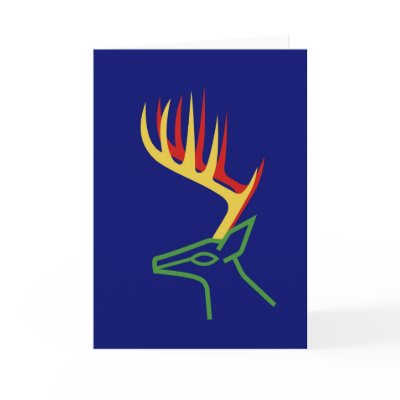 Christmas Deer Cards by lonvig