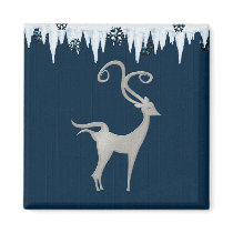 Christmas Deer Magnet by forbes1954 Christmas Deer Magnet