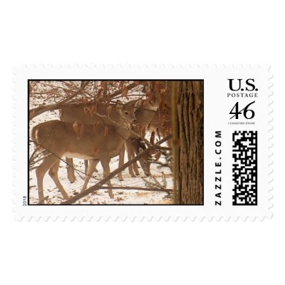 Christmas Deer postage