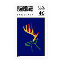 Christmas Deer Postage