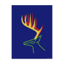 Christmas Deer postcards by lonvig Christmas Deer postcards