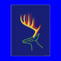 Christmas Deer postcards