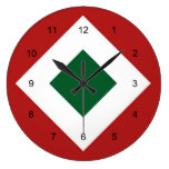 Christmas Diamond Pattern Clock
