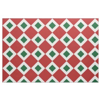Christmas Diamond Pattern Fabric