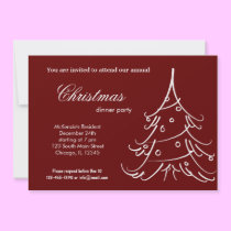 Christmas dinner invitations