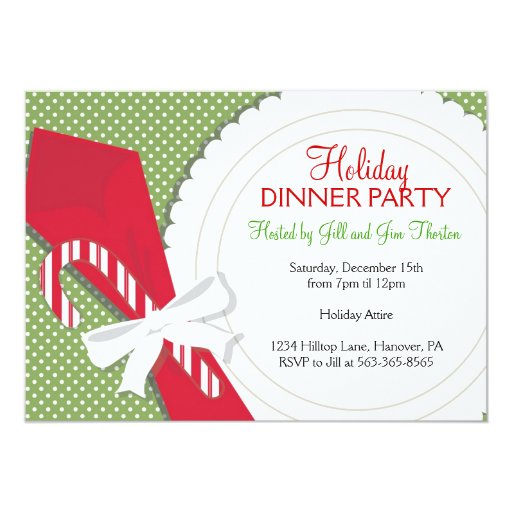 Christmas Dinner Party Invitations | Zazzle