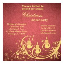 Christmas Dinner Personalized Announcements