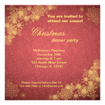 Christmas Dinner Personalized Invitation