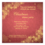 Christmas Dinner Personalized Invitation