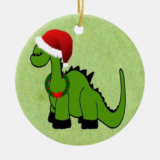 christmas dinosaur ceramic ornament zazzle christmas dinosaur ceramic ornament zazzle