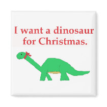 Christmas Dinosaur magnet by serenity_ii Christmas Dinosaur magnet