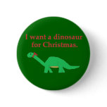 Christmas Dinosaur pin