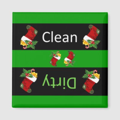 Christmas dishwasher magnet