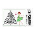 Christmas Diva postage stamp by JoyOfLife Christmas Diva postage stamp