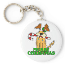 Christmas Dog & Candy Cane. Key Chains