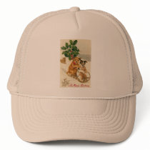 Christmas Dog Sled Mesh Hat