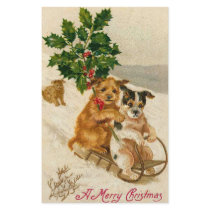Christmas Dog Sled Stationery Paper
