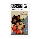 Christmas Doggies postage