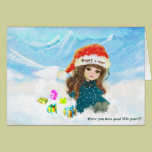 Christmas Doll greeting card cards