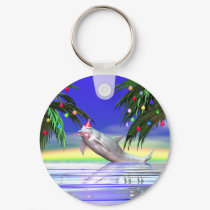 Christmas Dolphin keychains by Peerdrops Christmas Dolphin keychains