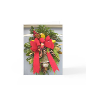 Christmas Door Notecard card
