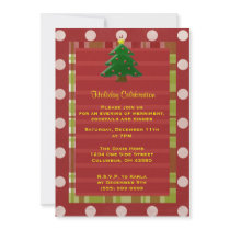 Christmas Dots Invitation