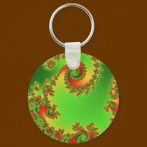 Christmas Double Spiral Keychain