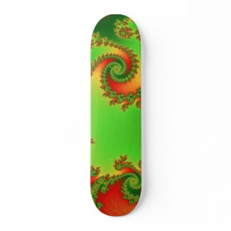 Christmas Double Spiral Skateboard skateboard