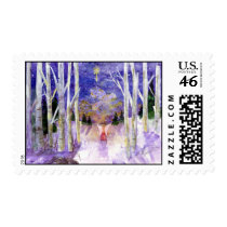 Christmas Dove Angel - Customized Postage Stamps