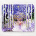 Christmas Dove Angel mousepads