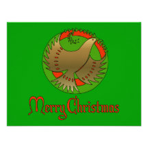 Christmas Dove Personalized Invitation